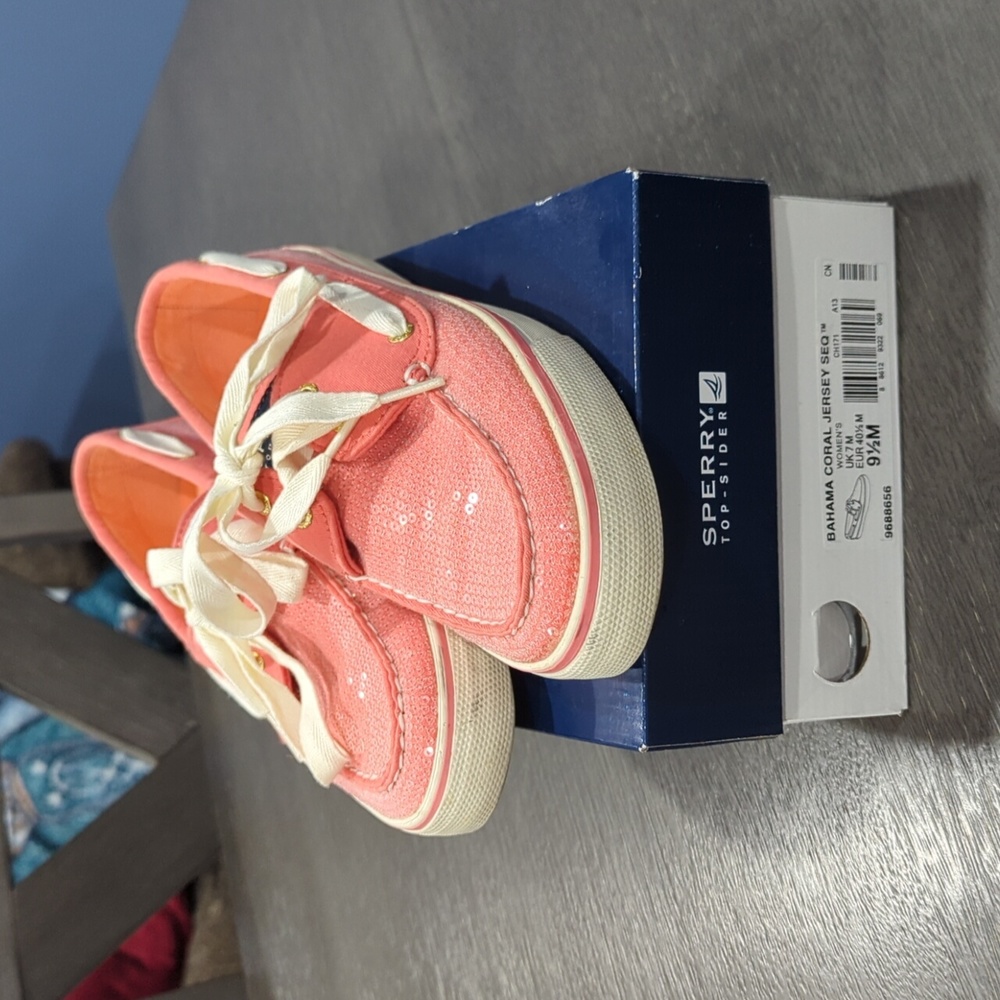 Sperry Top-Sider Bahama Coral Jersey Sequined Shoes